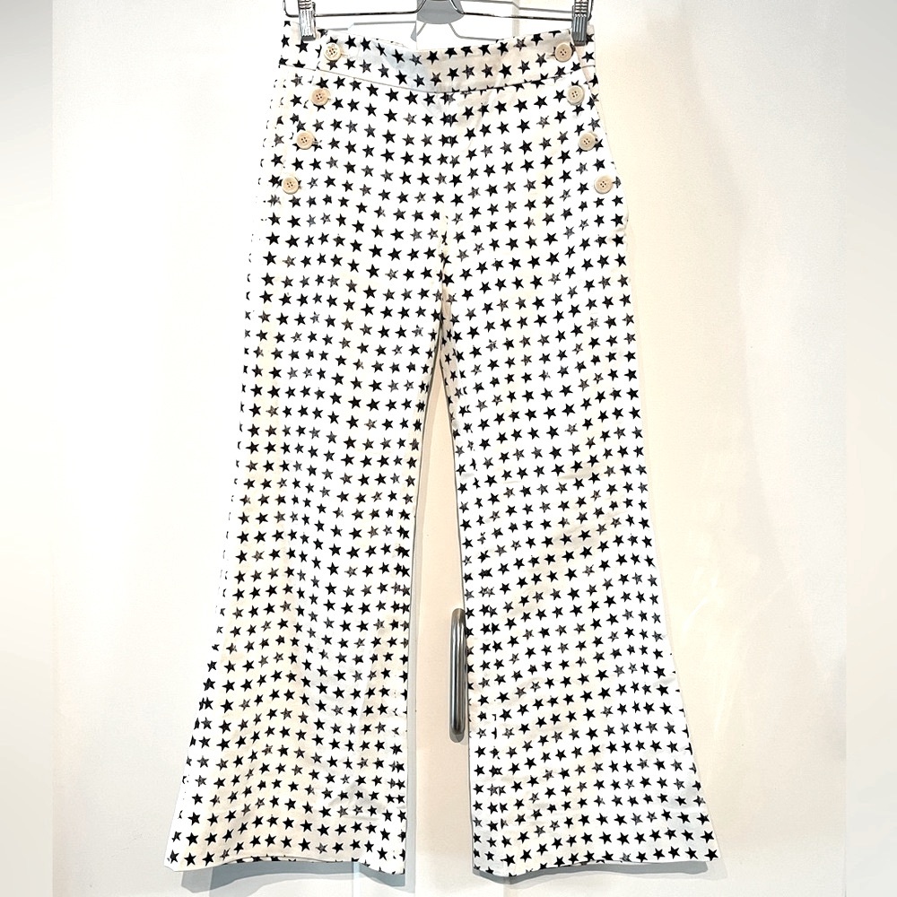 MaxMara 🤍 XS Star-Patterned Flared Pants